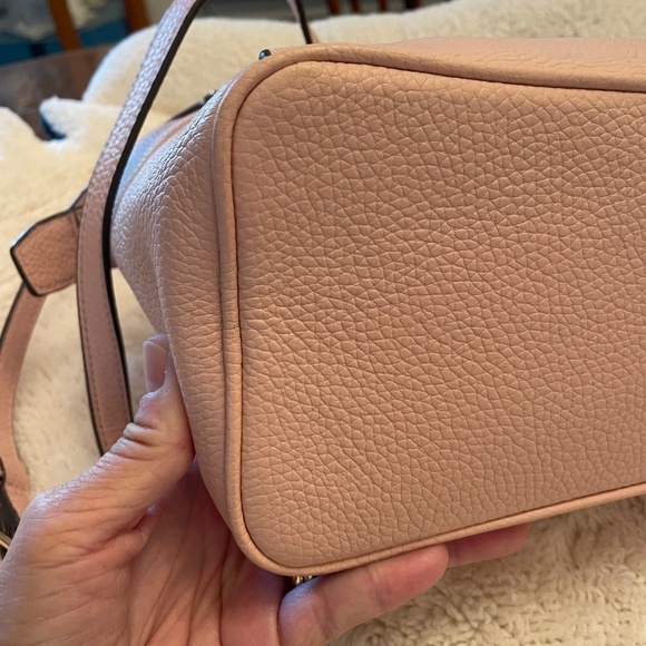 Tory Burch Thea Mini Slouchy Satchel (Dusty Rose) - Picture 6 of 13